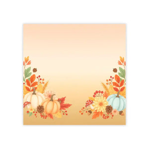 Autumn Harvest Note Pads - Fall Pumpkin Floral Design - Dipaliz - 4’’ x / White - Paper Products