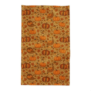 Cotton Twill Tablecloth - Autumn Pumpkin Print - Dipaliz - 58’’ × 102’’ / Tablecloths