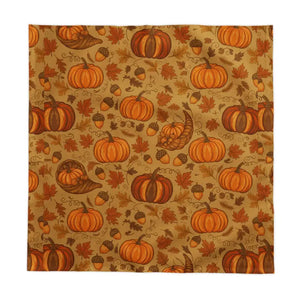 Cotton Twill Tablecloth - Autumn Pumpkin Print - Dipaliz - 58’’ × / Tablecloths