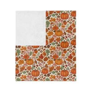 Harvest Velveteen Blanket – Fall Leaves - Dipaliz - Blankets