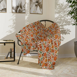 Harvest Velveteen Blanket – Fall Leaves - Dipaliz - Blankets