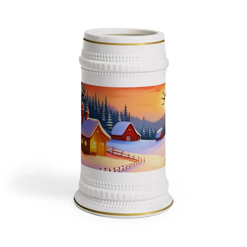 Autumn Landscape Beer Stein Mug for a Cozy Drink Experience - 22oz