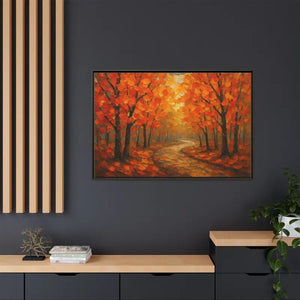 Autumn Landscape Canvas Print - Cozy Fall Glow Forest Art - Dipaliz - Prints