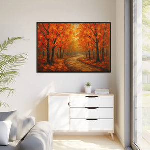 Autumn Landscape Canvas Print - Cozy Fall Glow Forest Art - Dipaliz - Prints