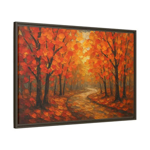 Autumn Landscape Canvas Print - Cozy Fall Glow Forest Art - Dipaliz - Prints