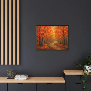 Autumn Landscape Canvas Print - Cozy Fall Glow Forest Art - Dipaliz - Prints