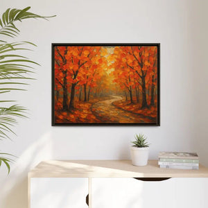 Autumn Landscape Canvas Print - Cozy Fall Glow Forest Art - Dipaliz - Prints
