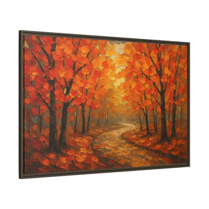 Autumn Landscape Canvas Print - Cozy Fall Glow Forest Art - Dipaliz - Prints
