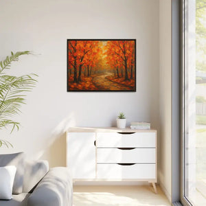 Autumn Landscape Canvas Print - Cozy Fall Glow Forest Art - Dipaliz - Prints