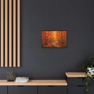 Autumn Landscape Canvas Print - Cozy Fall Glow Forest Art - Dipaliz - Prints