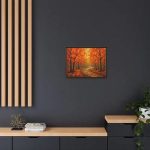 Autumn Landscape Canvas Print - Cozy Fall Glow Forest Art - Dipaliz - Prints