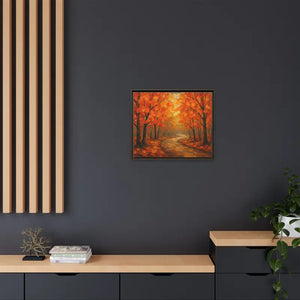 Autumn Landscape Canvas Print - Cozy Fall Glow Forest Art - Dipaliz - Prints