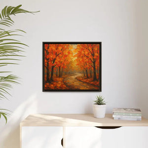 Autumn Landscape Canvas Print - Cozy Fall Glow Forest Art - Dipaliz - Prints