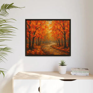 Autumn Landscape Canvas Print - Cozy Fall Glow Forest Art - Dipaliz - Prints