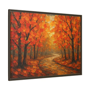 Autumn Landscape Canvas Print - Cozy Fall Glow Forest Art - Dipaliz - Prints