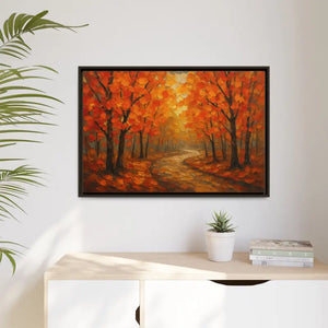 Autumn Landscape Canvas Print - Cozy Fall Glow Forest Art - Dipaliz - Prints