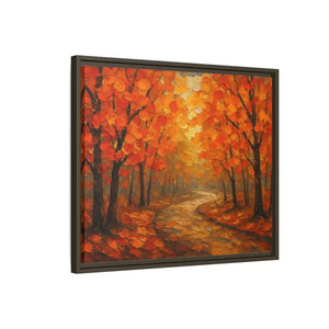 Autumn Landscape Canvas Print - Cozy Fall Glow Forest Art - Dipaliz - Prints