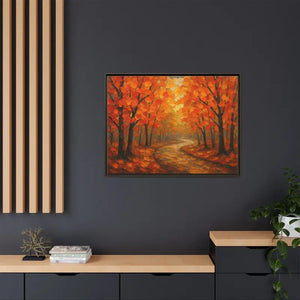 Autumn Landscape Canvas Print - Cozy Fall Glow Forest Art - Dipaliz - Prints