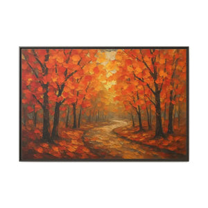 Autumn Landscape Canvas Print - Cozy Fall Glow Forest Art - Dipaliz - Prints