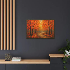 Autumn Landscape Canvas Print - Cozy Fall Glow Forest Art - Dipaliz - Prints