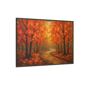 Autumn Landscape Canvas Print - Cozy Fall Glow Forest Art - Dipaliz - Prints