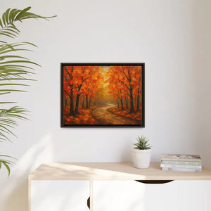 Autumn Landscape Canvas Print - Cozy Fall Glow Forest Art - Dipaliz - Prints
