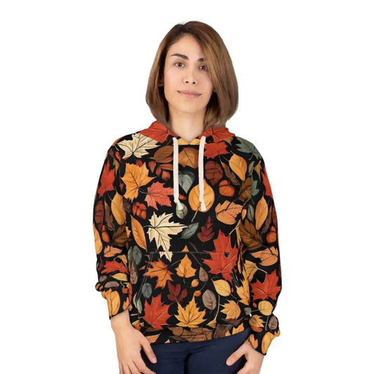 Cozy Autumn Leaves Pullover Hoodie for Ultimate Fall Style - s All Over Prints