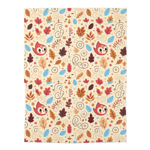 Autumn Leaves Baby Swaddle Blanket – Organic - Dipaliz - Swaddling Blankets