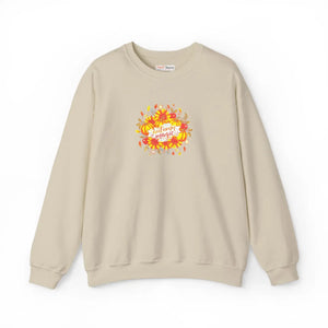 Autumn Leaves Crewneck Sweatshirt, Cozy Fall Floral ?Autumn Magic’ Design - Sweatshirts