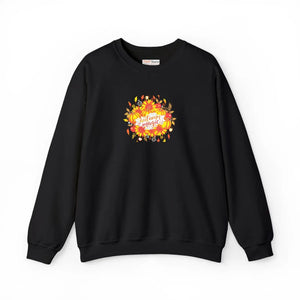 Autumn Leaves Crewneck Sweatshirt, Cozy Fall Floral ?Autumn Magic’ Design - Sweatshirts
