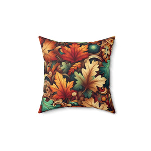 Vibrant Autumn Leaves Pillows – Double-sided Print - Dipaliz - Throw