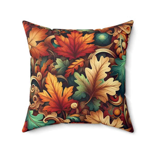 Vibrant Autumn Leaves Polyester Pillows Double-sided Print - Dipaliz - 20’’ × - Throw