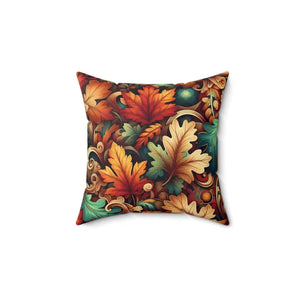 Vibrant Autumn Leaves Polyester Pillows Double-sided Print - Dipaliz - Throw