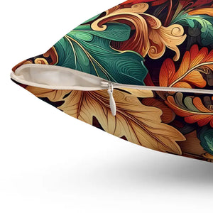 Vibrant Autumn Leaves Polyester Pillows Double-sided Print - Dipaliz - Throw