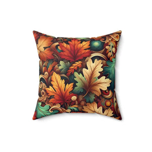 Vibrant Autumn Leaves Polyester Pillows Double-sided Print - Dipaliz - Throw