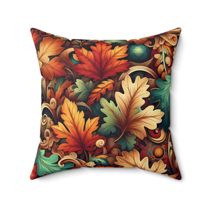 Vibrant Autumn Leaves Pillows – Double-sided Print - Dipaliz - Throw
