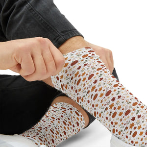 Autumn Leaves Sublimation Socks – Cozy Fall Pattern Crew