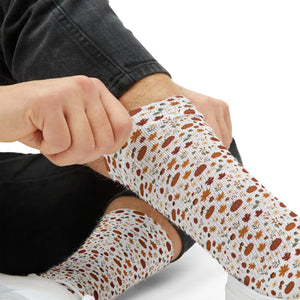 Autumn Leaves Sublimation Socks – Cozy Fall Pattern Crew