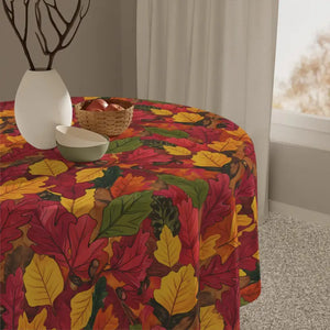 Premium Quality Fall Tablescape Autumn Tablecloth by Dipaliz - one Size / White - Tablecloths