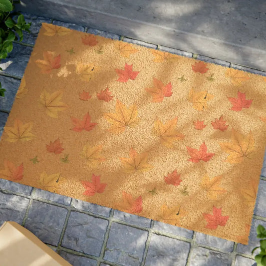 Autumn Leaves Tufted Coir Doormat - Quality Fall Decor! - 24’ x 16’