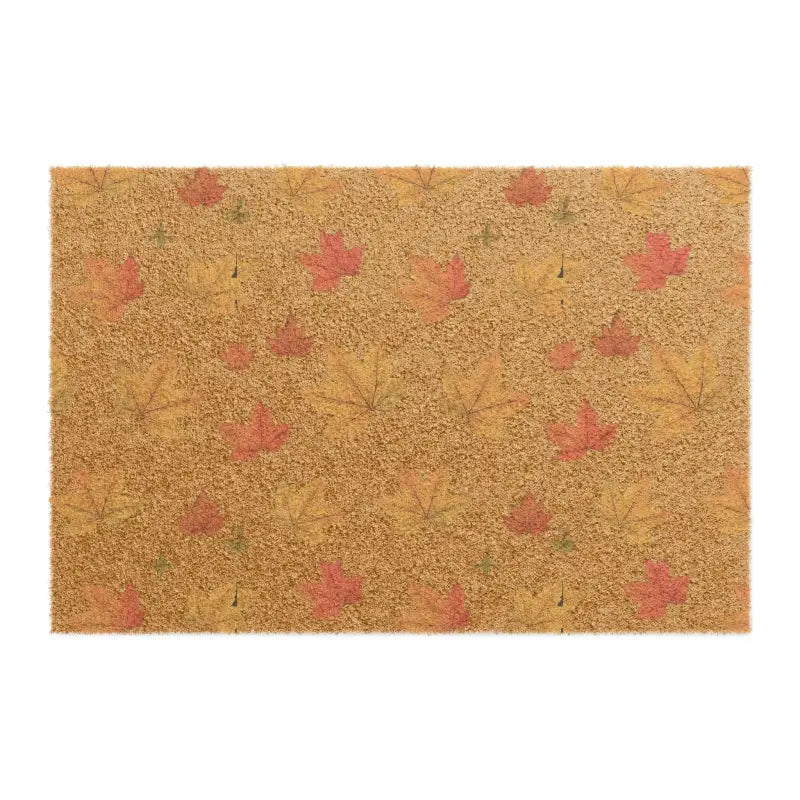 Autumn Leaves Coir Doormat: Stylish & Durable Fall Decor - 24’’ x 16’’ Home