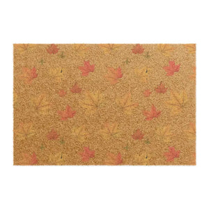 Autumn Leaves Doormat Coir Coconut Fiber Fall Decor - Dipaliz - 24’’ x 16’’ - Door Mats