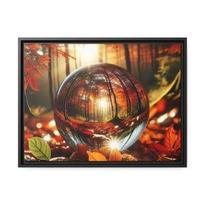 Matte Canvas Black Frame Autumn Leaves Wall Art - Dipaliz - 24″ x 18″ (horizontal) / 1.25’’ - Posters Prints & Visual