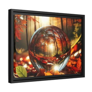 Matte Canvas Black Frame Autumn Leaves Wall Art - Dipaliz - Posters Prints & Visual Artwork