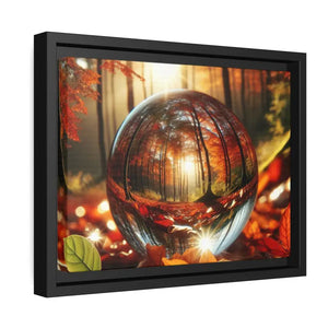 Matte Canvas Black Frame Autumn Leaves Wall Art - Dipaliz - Posters Prints & Visual Artwork