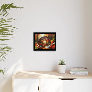 Matte Canvas Black Frame Autumn Leaves Wall Art - Dipaliz - Posters Prints & Visual Artwork