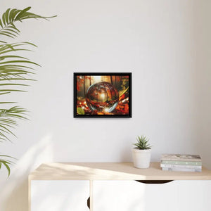 Matte Canvas Black Frame Autumn Leaves Wall Art - Dipaliz - Posters Prints & Visual Artwork