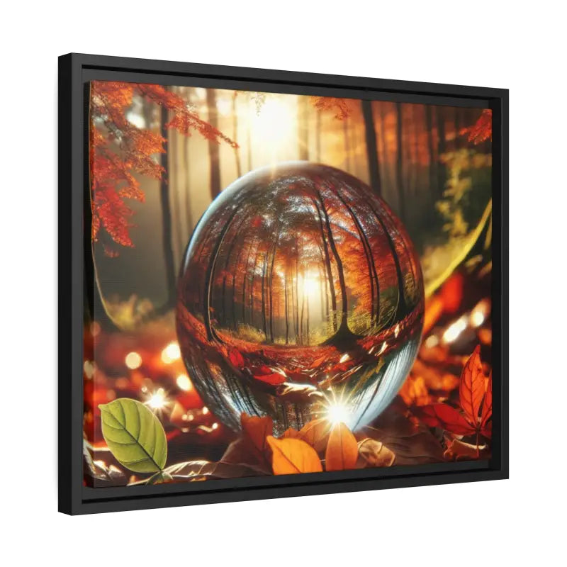 Autumn Magic Matte Canvas Black Frame Art by Dipaliz