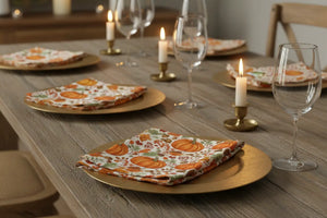 Autumn Napkins Pumpkin Leaf Polyester Set - Dipaliz - 18’’ × / 4-piece Set - Home Decor