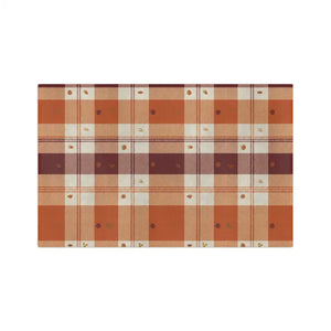 Autumn Plaid Microfiber Tea Towel - Quick Dry Cozy - Dipaliz - 16’’ × 25’’ - Kitchen Towels